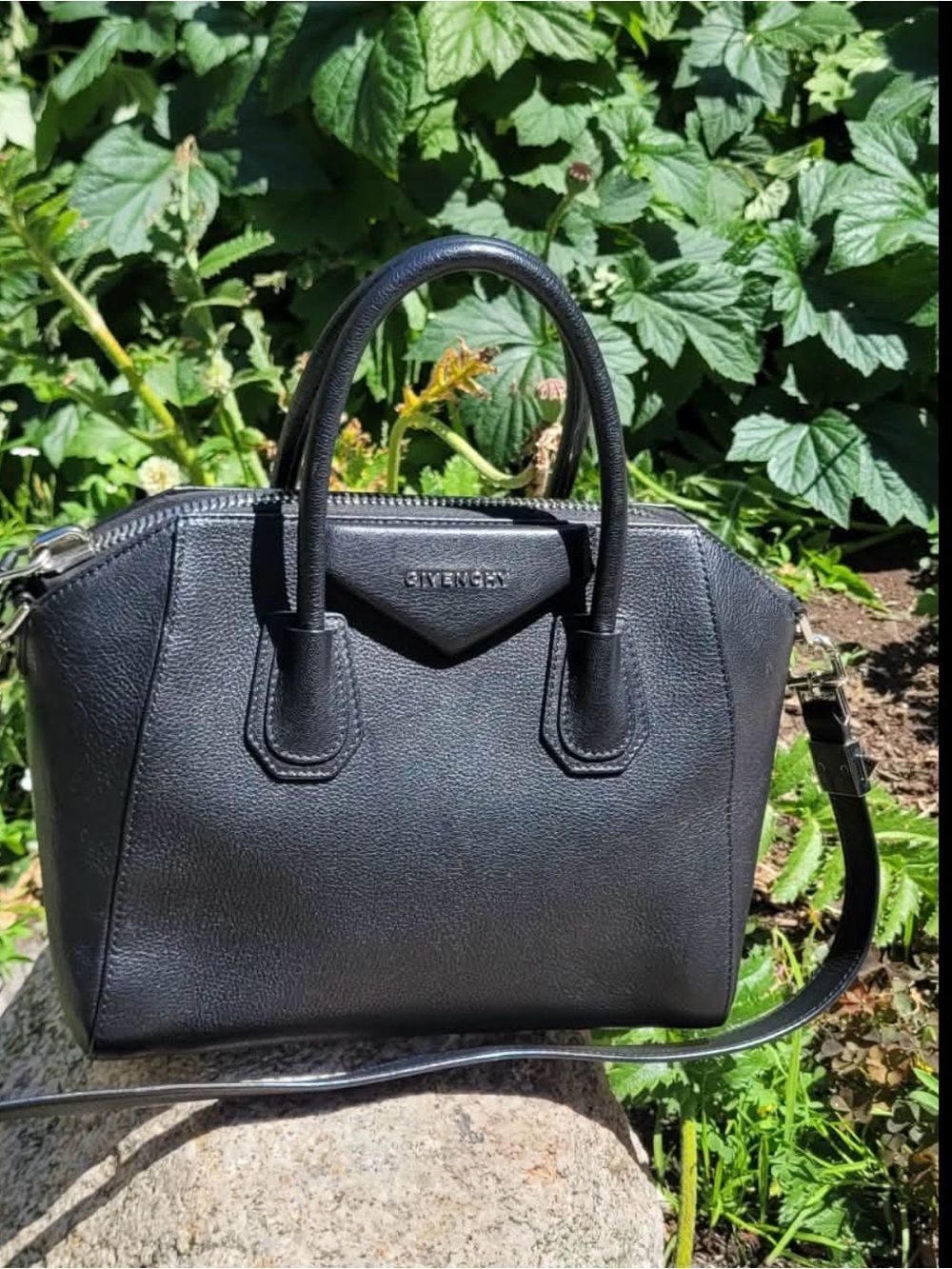 Givenchy Black Leather Patagonia Bag Medium